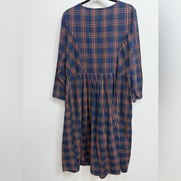 Ella Simone Plaid Long Sleeve Dress, size L, EUC - Picture 1 of 3